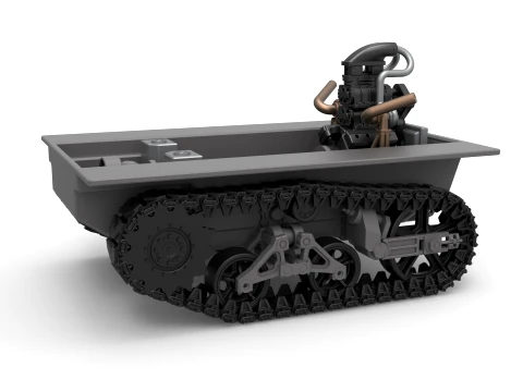 Fun Short Monster tank Base Scale 1 to 25 3D Print Model