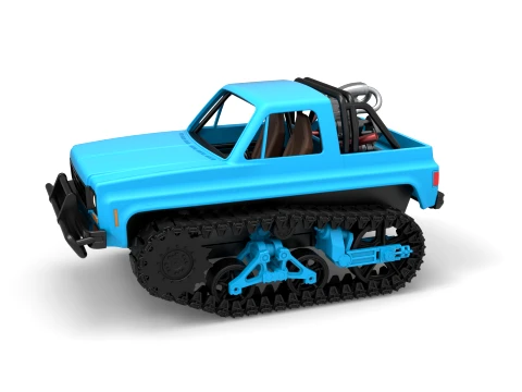 Fun Short Monster tank Scale 1 to 25 3D Print Model