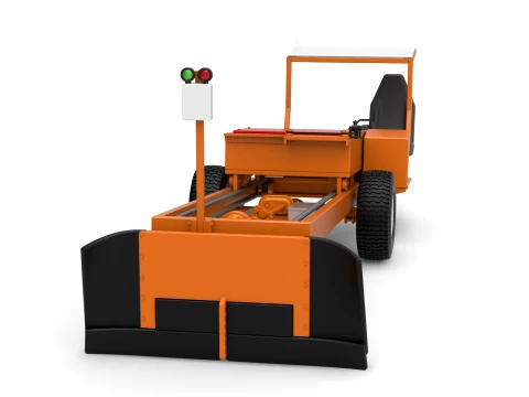 Garden Tractor pulling sled Scale 1 to 25 3D Print Model