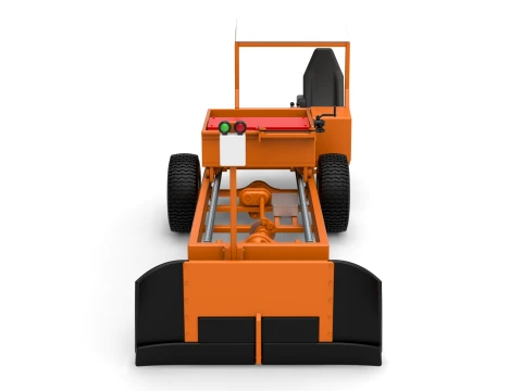 Garden Tractor pulling sled Scale 1 to 25 3D Print Model