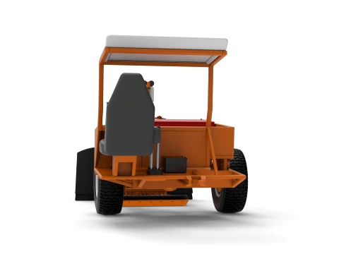 Garden Tractor pulling sled Scale 1 to 25 3D Print Model