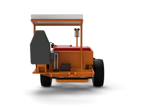 Garden Tractor pulling sled Scale 1 to 25 3D Print Model