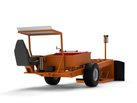 Garden Tractor pulling sled Scale 1 to 25 3D Print Model