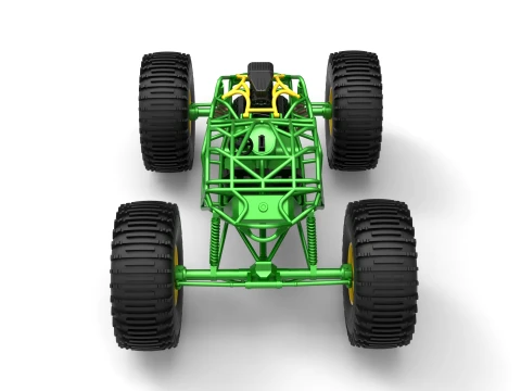 Rock bouncer on low-pressure wheels Scale 1 to 25 3D Print Model