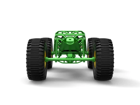 Rock bouncer on low-pressure wheels Scale 1 to 25 3D Print Model