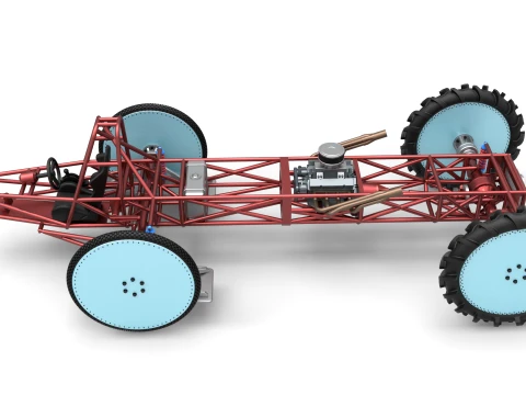 Swamp buggy Base Scale 1 to 25 3D Print Model