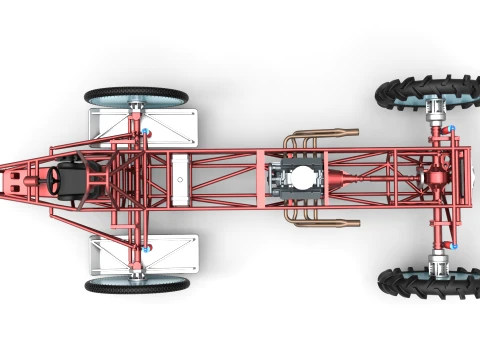 Swamp buggy Base Scale 1 to 25 3D Print Model