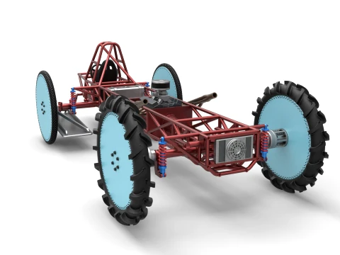 Swamp buggy Base Scale 1 to 25 3D Print Model
