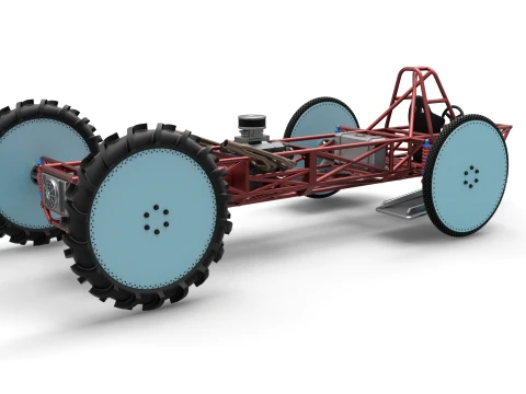 Swamp buggy Base Scale 1 to 25 3D Print Model
