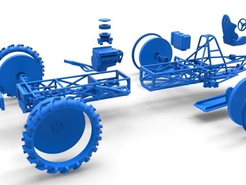 Swamp buggy Base Scale 1 to 25 3D Print Model