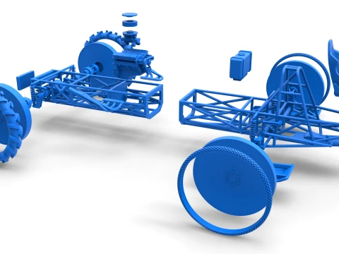 Swamp buggy Base Scale 1 to 25 3D Print Model