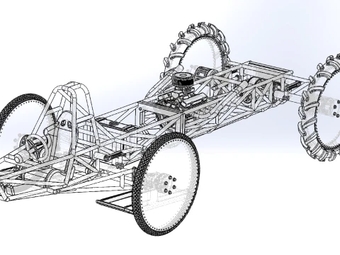 Swamp buggy Base Scale 1 to 25 3D Print Model
