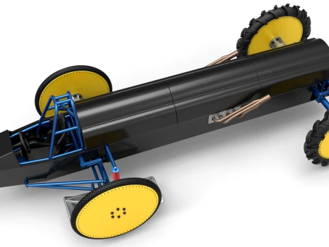 Swamp buggy Scale 1 to 25 3D Print Model
