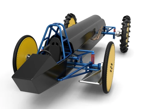 Swamp buggy Scale 1 to 25 3D Print Model