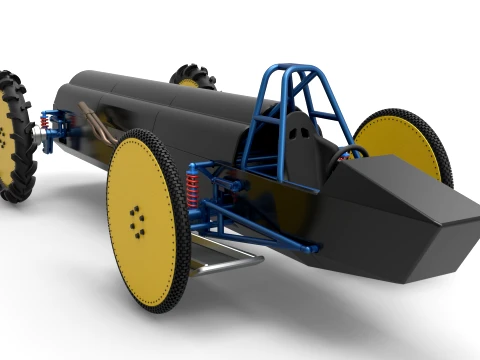 Swamp buggy Scale 1 to 25 3D Print Model