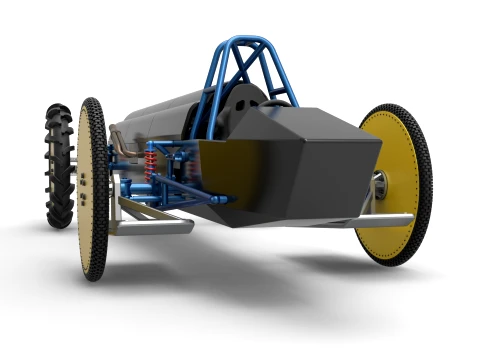 Swamp buggy Scale 1 to 25 3D Print Model