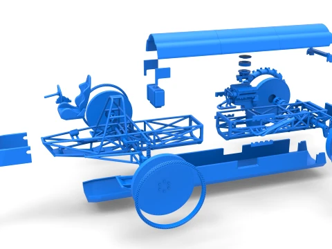 Swamp buggy Scale 1 to 25 3D Print Model