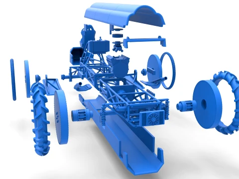 Swamp buggy Scale 1 to 25 3D Print Model
