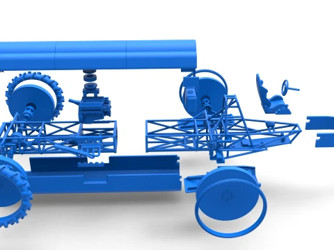 Swamp buggy Scale 1 to 25 3D Print Model