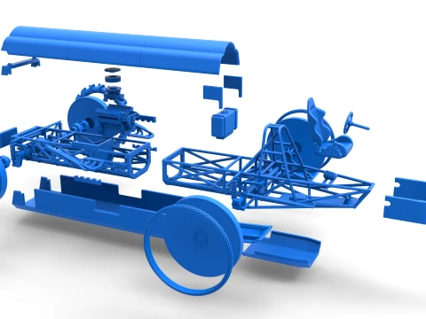 Swamp buggy Scale 1 to 25 3D Print Model