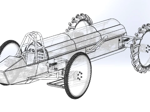 Swamp buggy Scale 1 to 25 3D Print Model