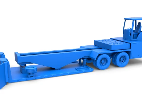 Tractor pulling sled Scale 1 to 25 3D Print Model