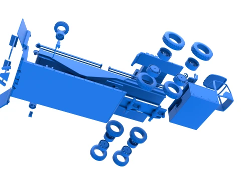 Tractor pulling sled Scale 1 to 25 3D Print Model