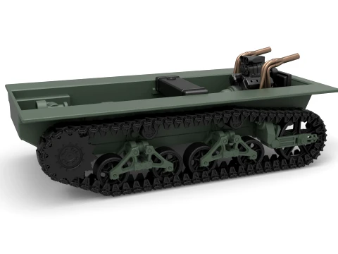 Vintage Monster tank Base Version 1 Scale 1 to 25 3D Print Model