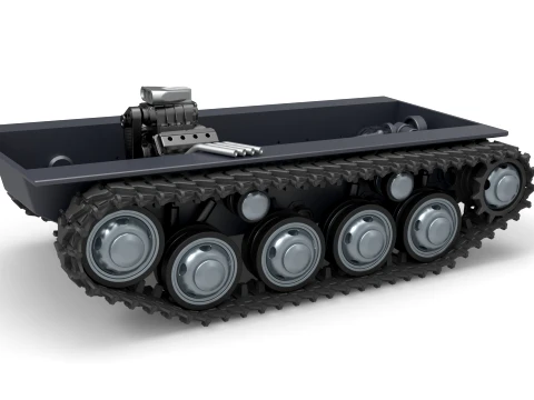 Vintage Monster tank Base Version 3 Scale 1 to 25 3D Print Model