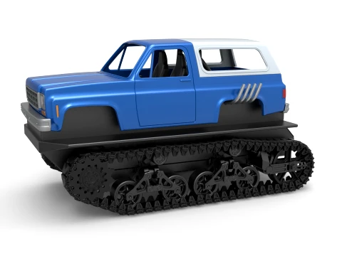 Vintage Monster tank Version 2 Scale 1 to 25 3D Print Model