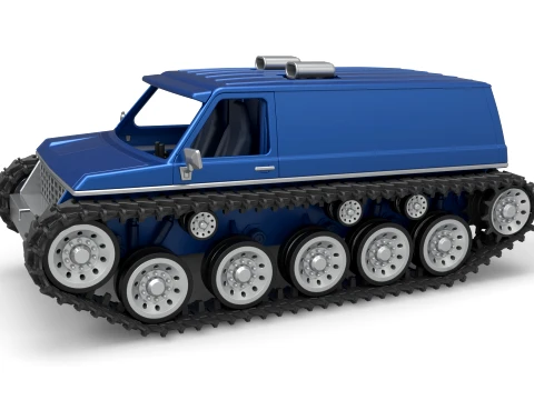 Vintage Monster tank Version 5 Scale 1 to 25 3D Print Model