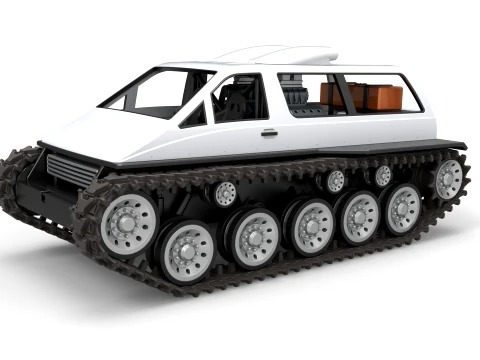 Vintage Monster tank Version 6 Scale 1 to 25 3D Print Model