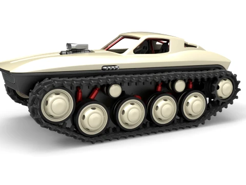 Vintage Monster tank Version 7 Scale 1 to 25 3D Print Model