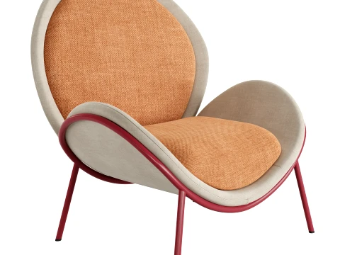 Alysa High-back armchair 3D Model