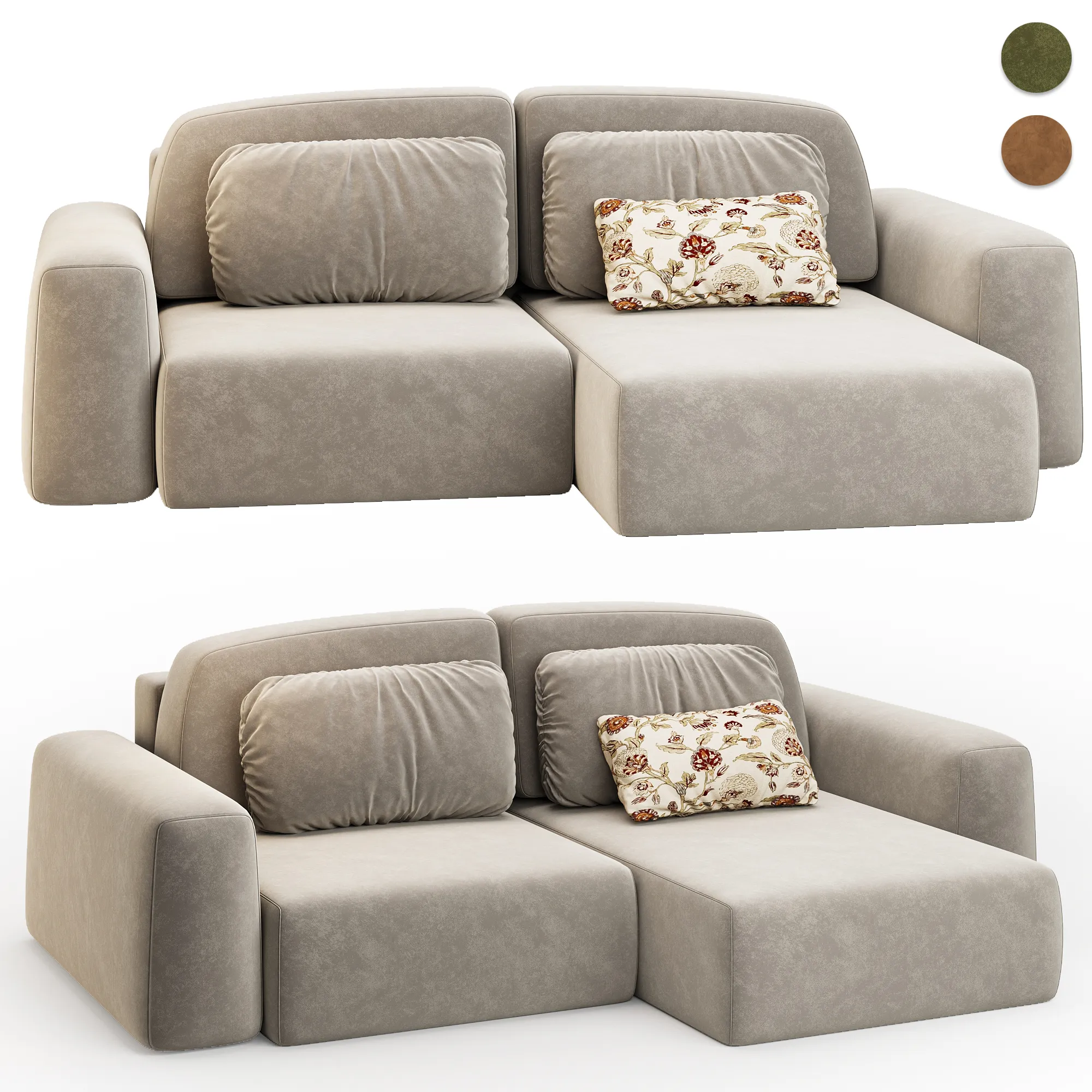 Sofa LILT 3D Модель .c4d .max .obj .3ds .fbx .stl .blend 