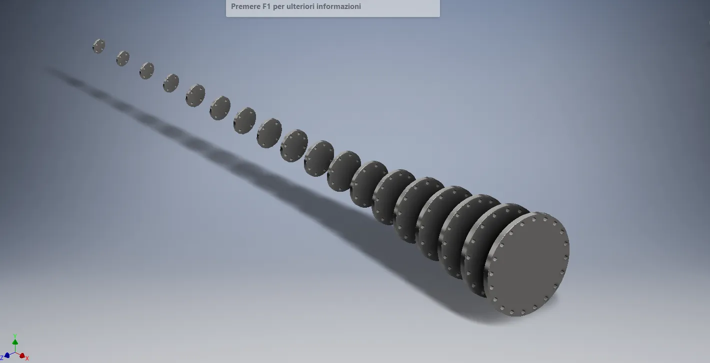 EN 1092-1 Type 05B Blind Flange Pack - DN10 to DN450 PN16 3D Model .c4d .max .obj .3ds .fbx .stl .blend