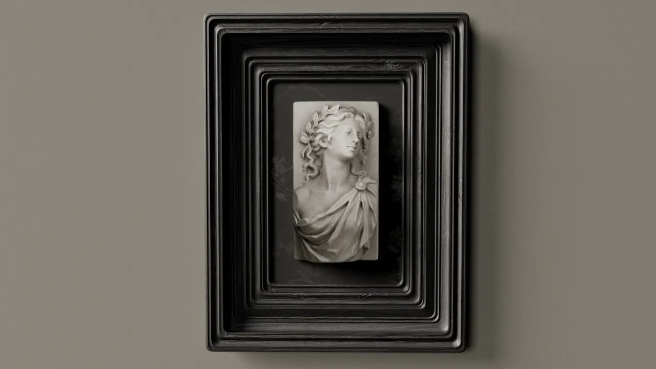 Female Bas Relief Wall Decor 3D Model .c4d .max .obj .3ds .fbx .stl .blend