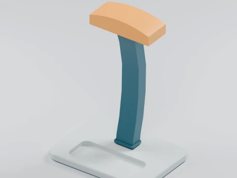 Headphone Stand with Cable Storage Tray Modelo de impresión 3D