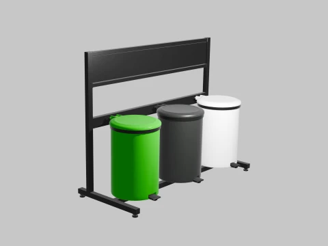 Botes de basura Modello 3D