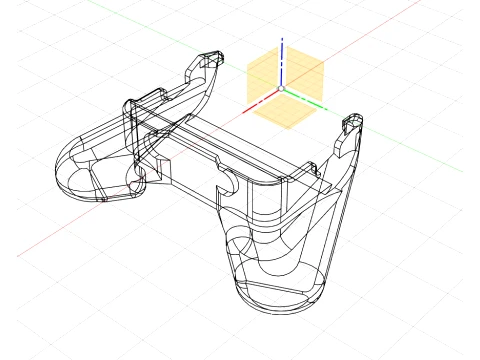 R36S コンソールグリップ 3Dプリントモデル