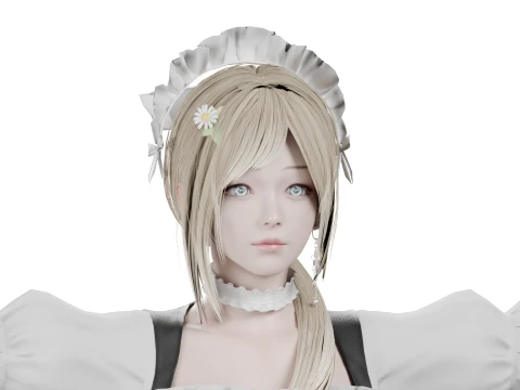 Anime Maid - Fully Rigged Blender Maya 3ds Max C4D 3D 모델
