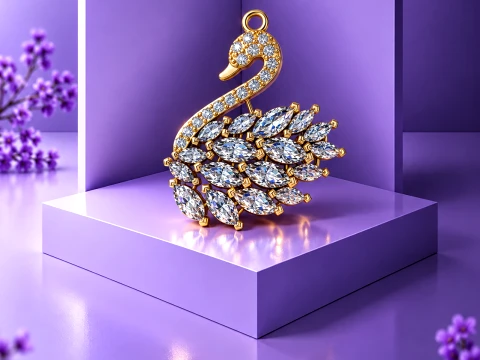 SWAN 3D PENDATIF 3D Модель