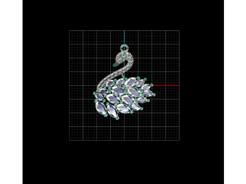 SWAN 3D PENDATIF 3D Model
