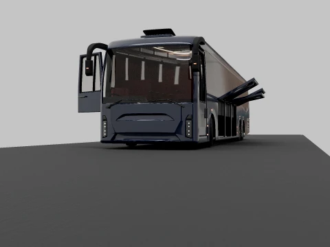 RAJVAN Indian Luxury Tourist Bus 3D मॉडल