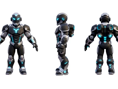 3D キャラクター スーパー ヒーロー モデル 漫画 - Rigged Blender - Unity3D - Cinema 4D - FBX Textures 2K 3Dモデル