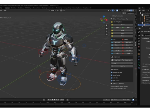 3D Character Super Hero Model Cartoon - Rigged Blender - Unity3D - Cinema 4D - FBX Textures 2K 3D Model