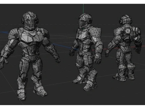 3D Character Super Hero Model Cartoon - Rigged Blender - Unity3D - Cinema 4D - FBX Textures 2K 3D Model