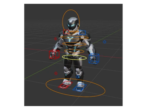 3D Character Super Hero Model Cartoon - Rigged Blender - Unity3D - Cinema 4D - FBX Textures 2K 3D Model