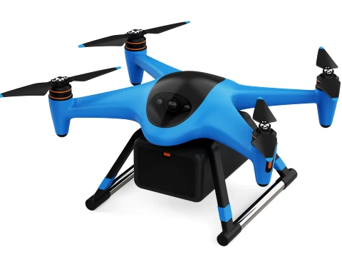 Concept de drone de fret industriel Modèle 3D