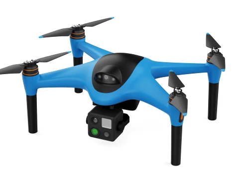Industrial Inspection Drone Concept 3D Model